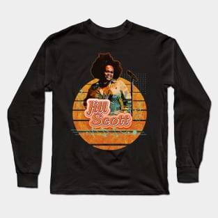 Jill scott \\ Retro Art Long Sleeve T-Shirt